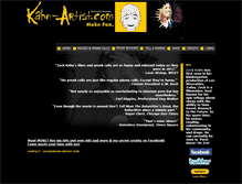 Tablet Screenshot of kahn-artist.com